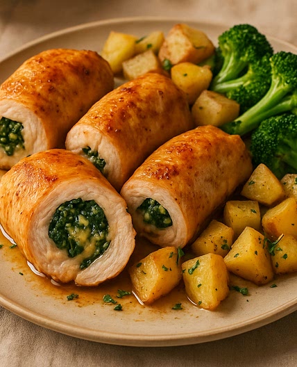 Rollos de pollo
