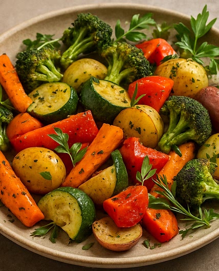 Verduras con hierbas de olor