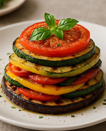 Milhojas de verduras