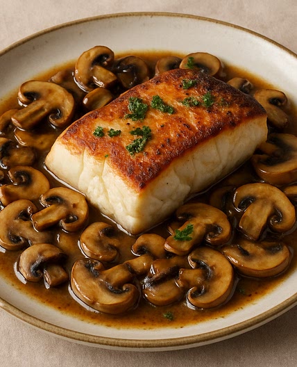 Bacalao al hongo