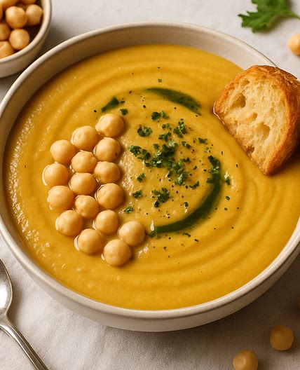 Crema de garbanzos
