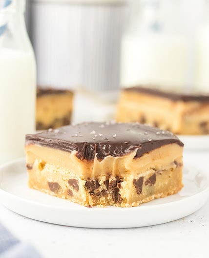 Easy Chocolate Chip Millionaire Bars