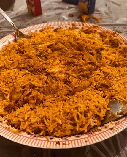 Butter chicken infused rice (for bloating and weight gain)
