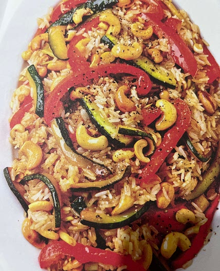 Riz sauté aux noix de cajou 