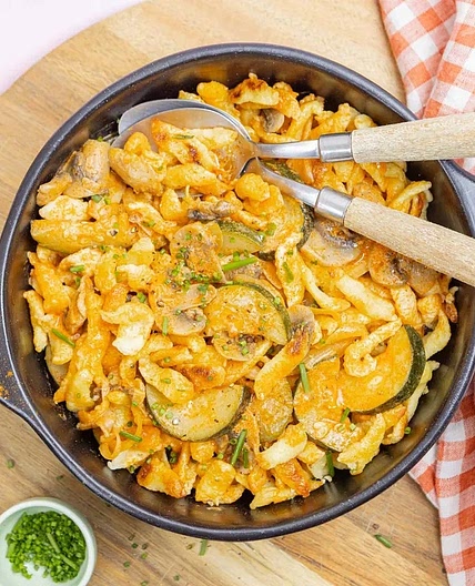 Pâtes à crème de paprika fumé,