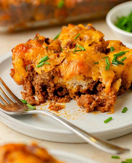 Sloppy Joe Biscuit Casserole