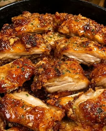 Black Pepper Honey Harlic Chicken Thighs