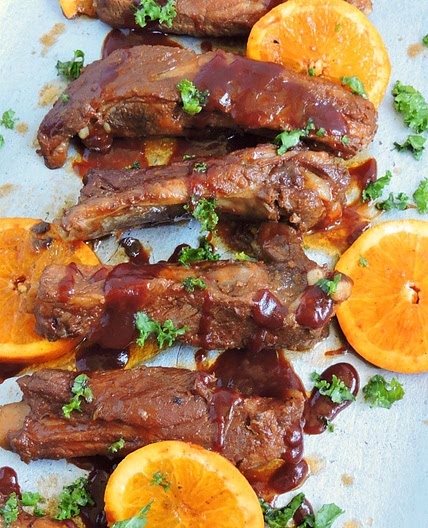 Slow Cooker Bourbon & Orange BBQ Ribs