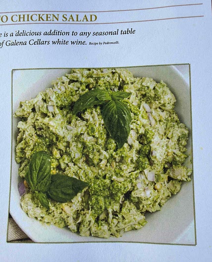 Lemon Pesto Chicken Salad