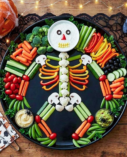 Skeleton Veggie Tray