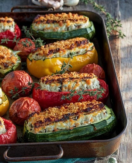 Légumes farcis végétariens