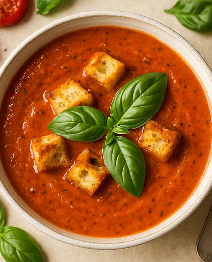 Roasted Tomato Basil Soup