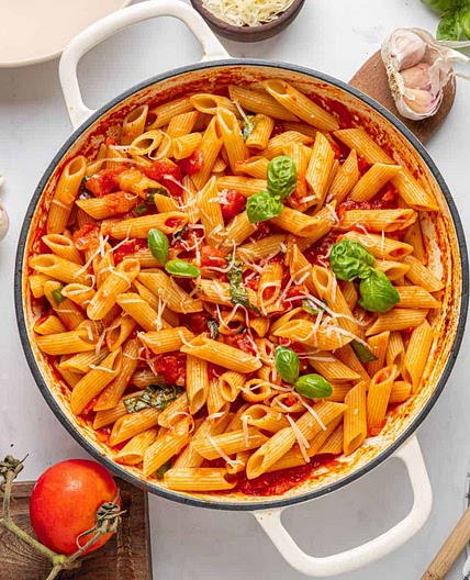 Penne Pomodoro With Tomato And Basil
