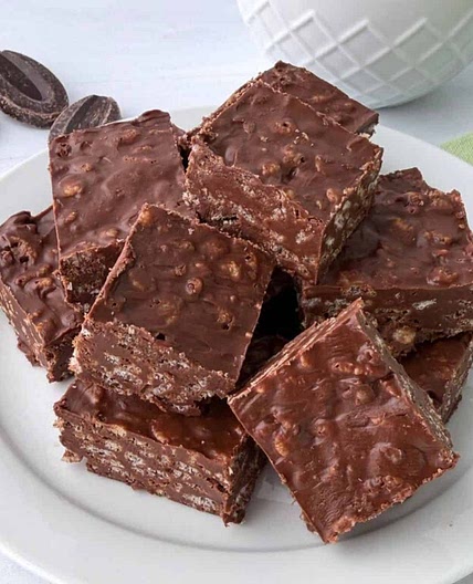 Spanish Chocolate Krispy Treats (Turrón de Chocolate)
