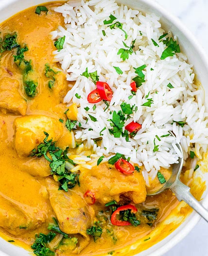 Thai Coconut Chicken Curry (made in your slow cooker)