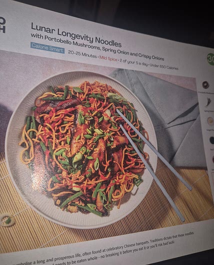 King Prawn Noodles (with mushrooms & green beans)