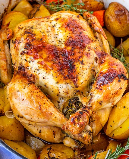 Dutch Oven Whole Roast Chicken