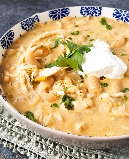 White chicken chili crock pot