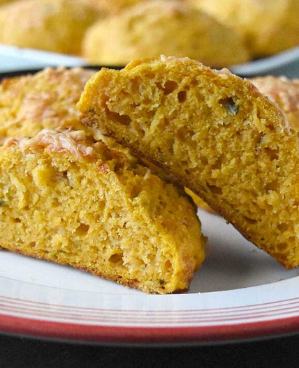 Pumpkin Parmesan Drop Biscuits