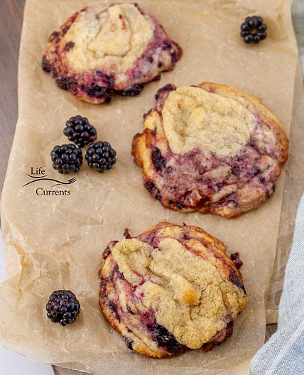 Blackberry Muffin Cookies
