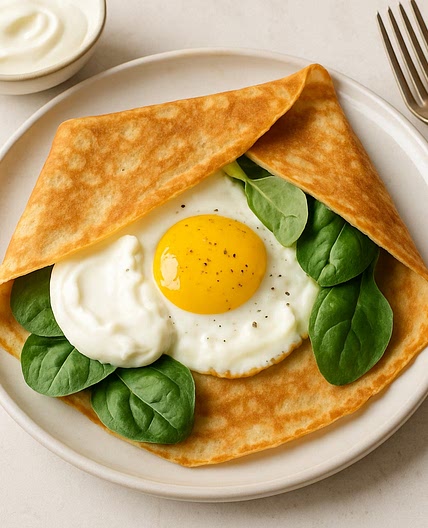 Egg & Greek Yogurt Crepe