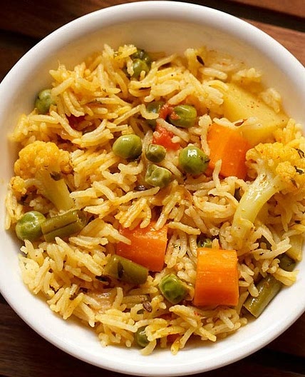 Instant Pot Rice Pilaf (Indian Vegetarian)