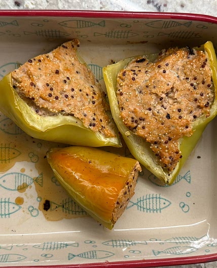 Turkey & Quinoa Stuffed Peppers