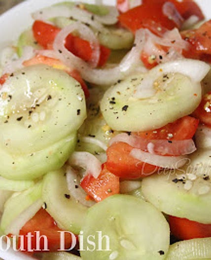 Marinated Cucumber and Tomato Salad