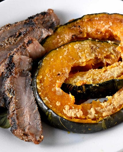 Miso Butter Glazed Kabocha Squash