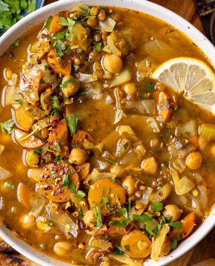 Miso Cabbage Red Lentil Soup