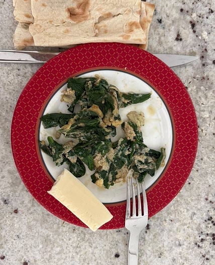 Protein Spinach & Feta(Chanakh) Omelet
