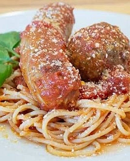 Spaghetti and Sausage night