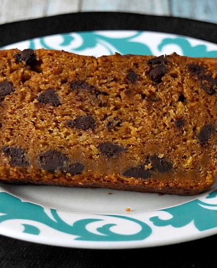 Spiced Pumpkin Chocolate Chip Bread