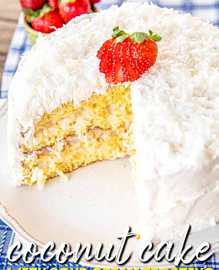 Coconut Cake with Sour Cream Frosting