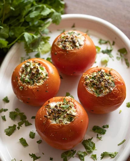 Queso Fresco Stuffed Tomatoes