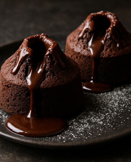 Mount Doom Chocolate Lava Cakes
