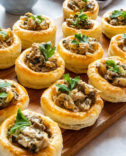 Chicken and Mushroom Vol-au-Vents