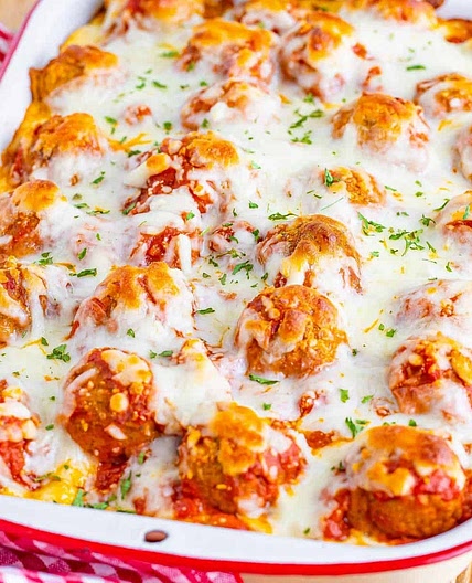 Meatball sub casserole