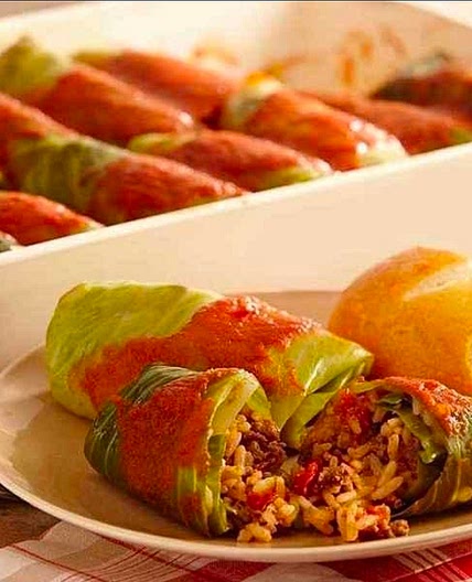 Cabbage Roll w/ Creole Sauce