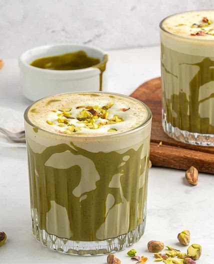 Pistachio Latte Recipe With Real Pistachio Spread