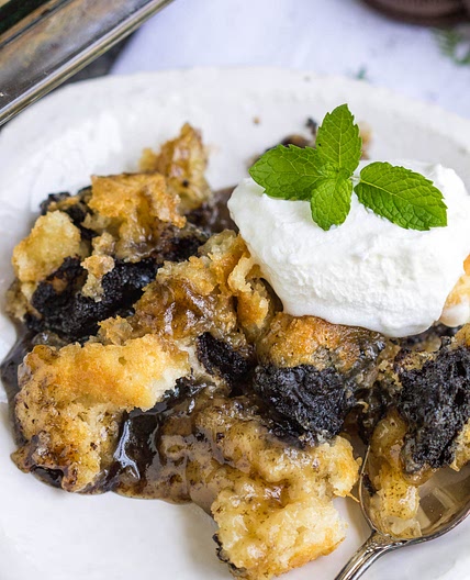 3 Step Oreo Cookie Dump Cobbler
