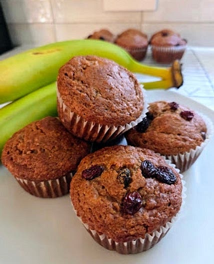 Sourdough Discard Banana Muffins