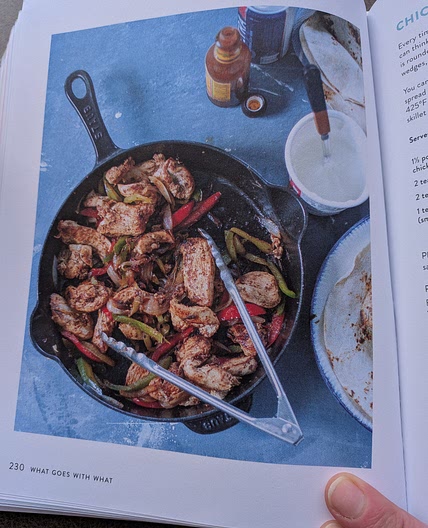 Chicken Fajitas with Poblanos + Onions