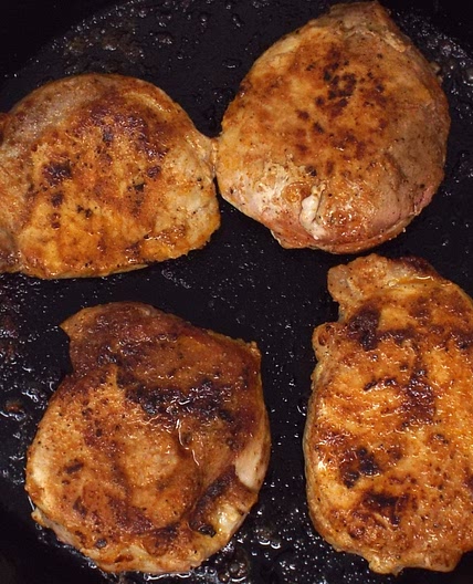 Cast-Iron Boneless Pork Chops