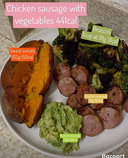 Chicken Sausage with Veg
