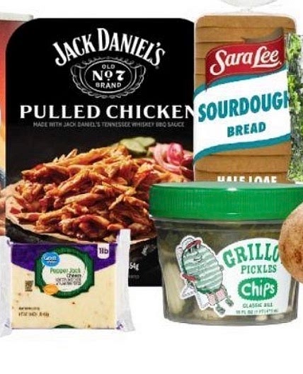 Pulled chicken sandwhich dinner