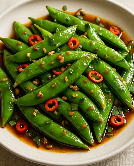 Thai-style sugar snap peas