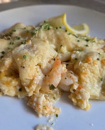 Creamy Shrimp Crepes
