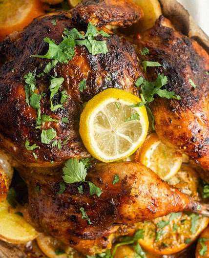 Harissa Roast Chicken and Potatoes