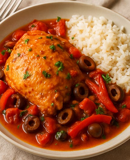 Spanish Chicken (Crock Pot)